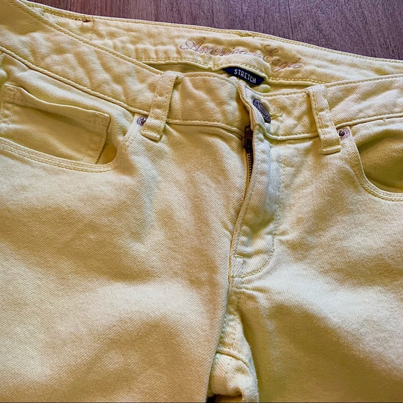 American Eagle yellow stretch skinny jeans - Picture 4 of 6